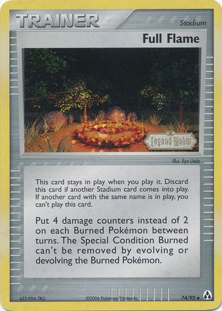 Full Flame (74/92) (Stamped) [EX: Legend Maker] | North Valley Games
