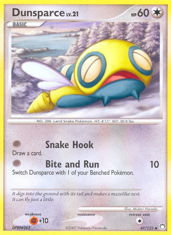 Dunsparce (47/123) [Diamond & Pearl: Mysterious Treasures] | North Valley Games