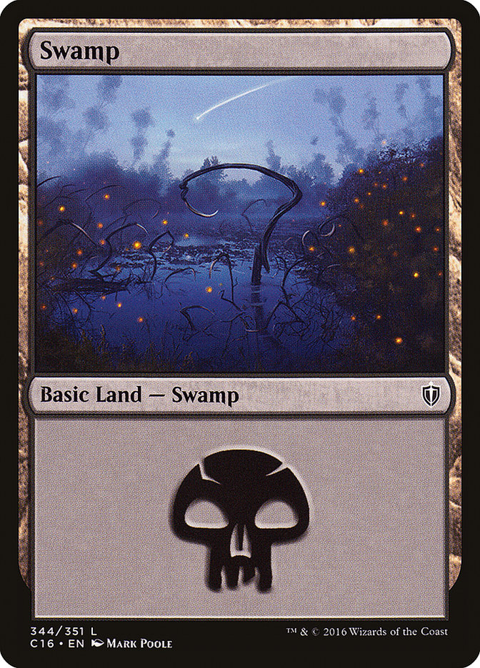 Swamp (344) [Commander 2016] | North Valley Games