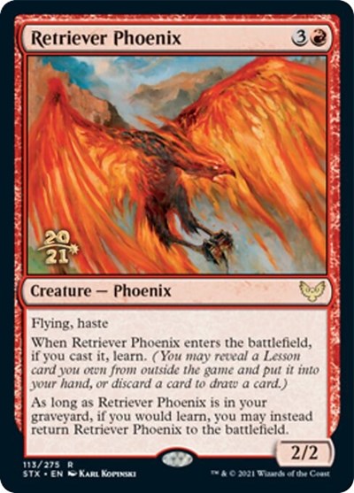 Retriever Phoenix [Strixhaven: School of Mages Prerelease Promos] | North Valley Games
