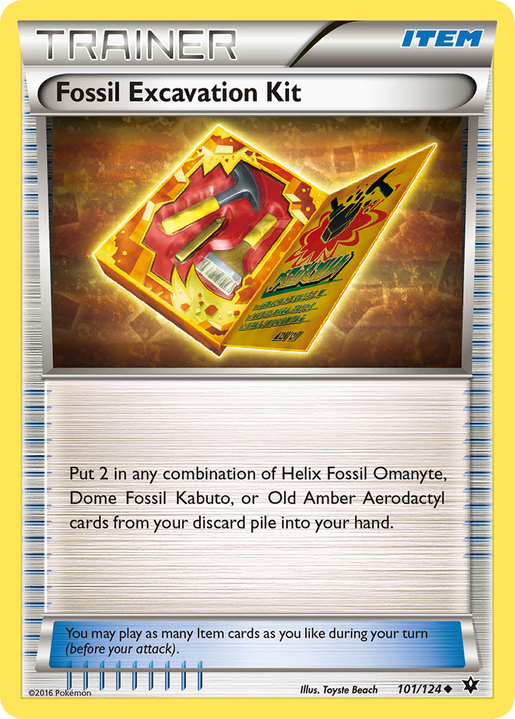 Fossil Excavation Kit (101/124) [XY: Fates Collide] | North Valley Games