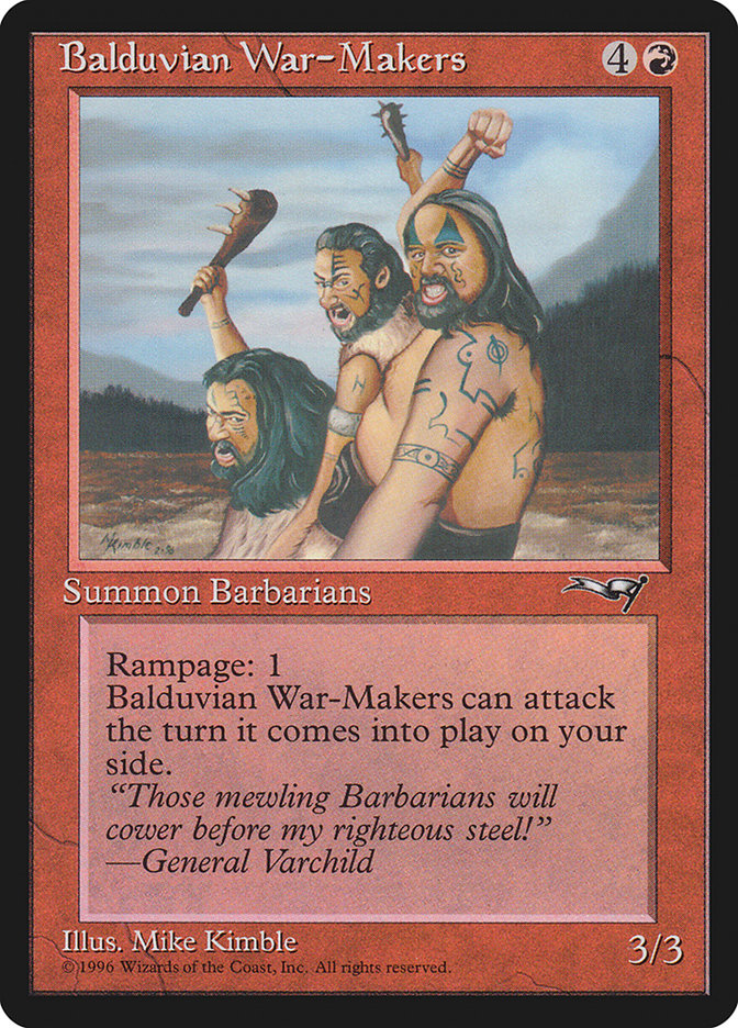 Balduvian War-Makers (Treeline Background) [Alliances] | North Valley Games