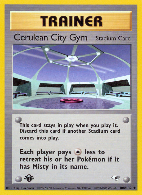 Cerulean City Gym (108/132) [Gym Heroes 1st Edition] | North Valley Games