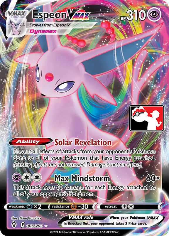 Espeon VMAX (065/203) [Prize Pack Series One] | North Valley Games