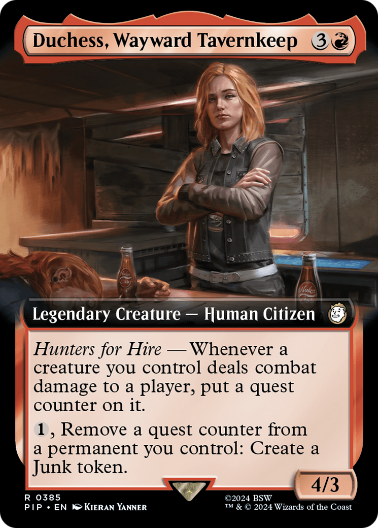 Duchess, Wayward Tavernkeep (Extended Art) [Fallout] | North Valley Games