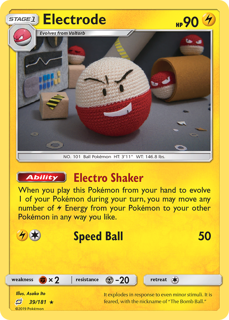 Electrode (39/181) [Sun & Moon: Team Up] | North Valley Games