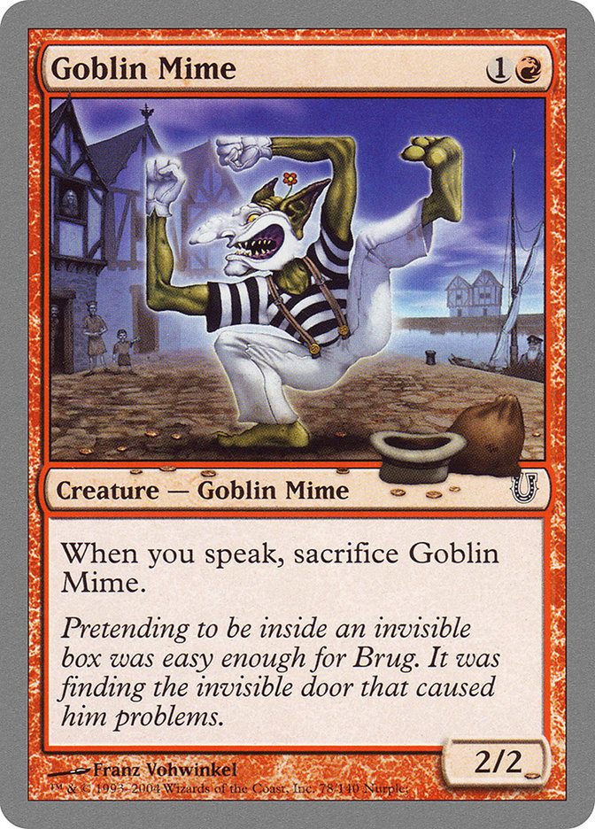 Goblin Mime [Unhinged] | North Valley Games