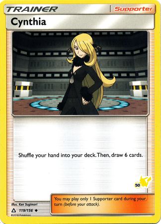 Cynthia (119/156) (Pikachu Stamp #50) [Battle Academy 2020] | North Valley Games