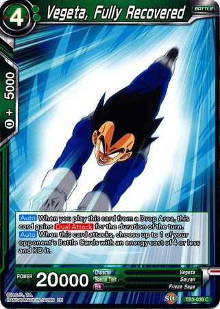 Vegeta, Fully Recovered (TB3-039) [Clash of Fates] | North Valley Games