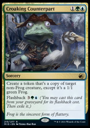 Croaking Counterpart (Promo Pack) [Innistrad: Midnight Hunt Promos] | North Valley Games