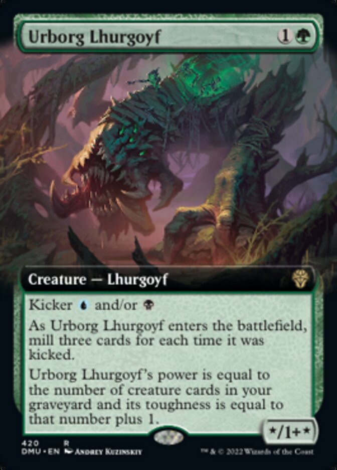 Urborg Lhurgoyf (Extended Art) [Dominaria United] | North Valley Games