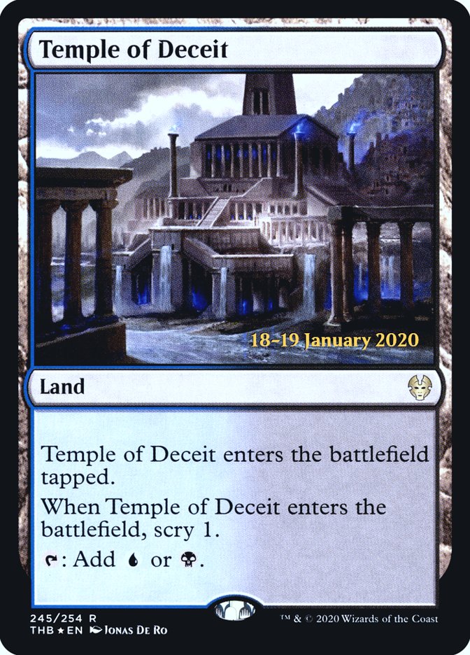 Temple of Deceit [Theros Beyond Death Prerelease Promos] | North Valley Games