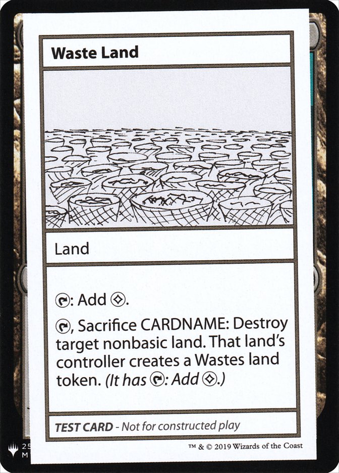 Waste Land [Mystery Booster Playtest Cards] | North Valley Games