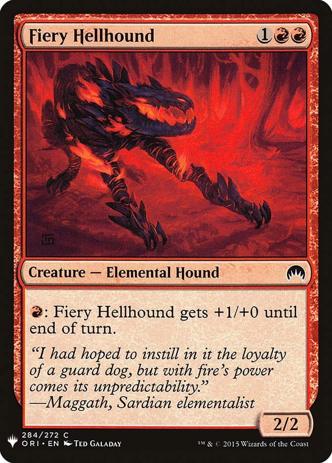 Fiery Hellhound [Mystery Booster] | North Valley Games