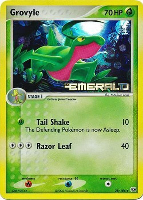 Grovyle (28/106) (Stamped) [EX: Emerald] | North Valley Games