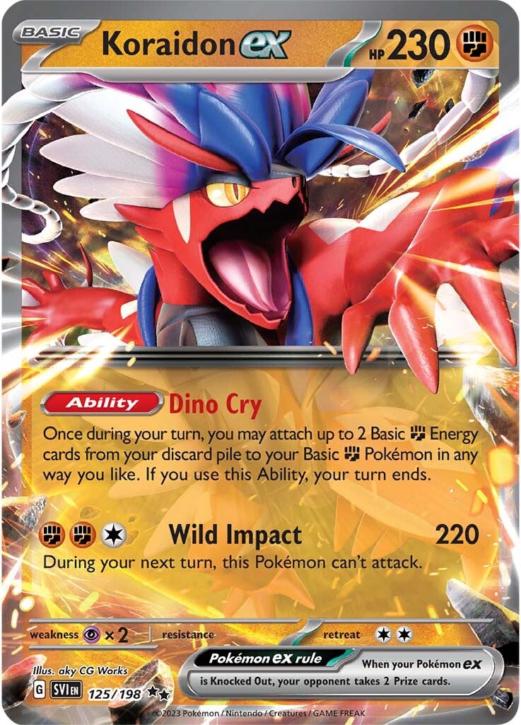 Koraidon ex (125/198) [Scarlet & Violet: Base Set] | North Valley Games