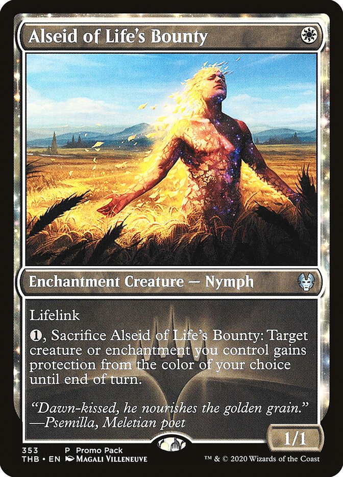 Alseid of Life's Bounty (Promo Pack) [Theros Beyond Death Promos] | North Valley Games