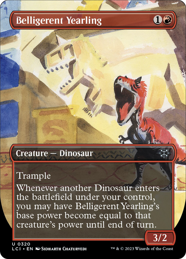 Belligerent Yearling (Borderless) [The Lost Caverns of Ixalan] | North Valley Games