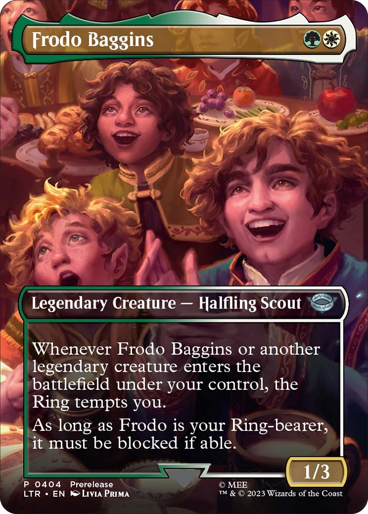 Frodo Baggins (Borderless Alternate Art) [The Lord of the Rings: Tales of Middle-Earth] | North Valley Games