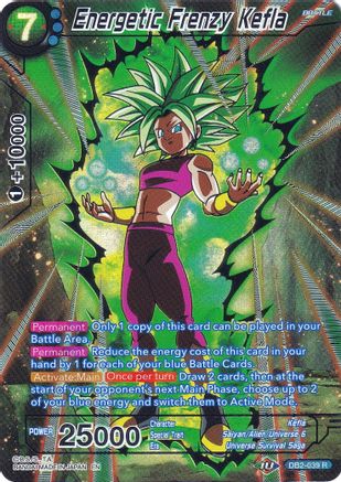 Energetic Frenzy Kefla (DB2-039) [Collector's Selection Vol. 2] | North Valley Games