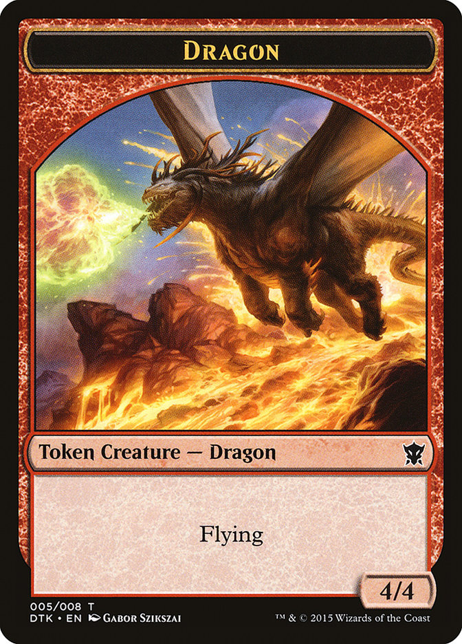 Dragon Token [Dragons of Tarkir Tokens] | North Valley Games