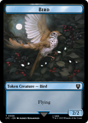 Elf Warrior // Bird Double Sided Token [The Lord of the Rings: Tales of Middle-Earth Commander Tokens] | North Valley Games