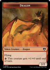 Servo // Dragon (0020) Double-Sided Token [Commander Masters Tokens] | North Valley Games