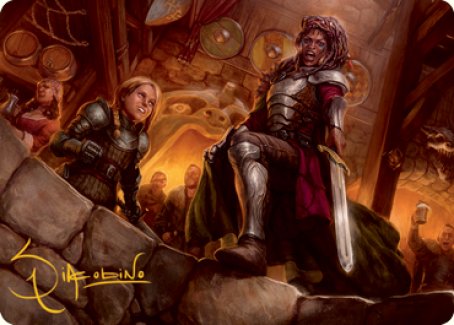 Veteran Dungeoneer Art Card (Gold-Stamped Signature) [Dungeons & Dragons: Adventures in the Forgotten Realms Art Series] | North Valley Games