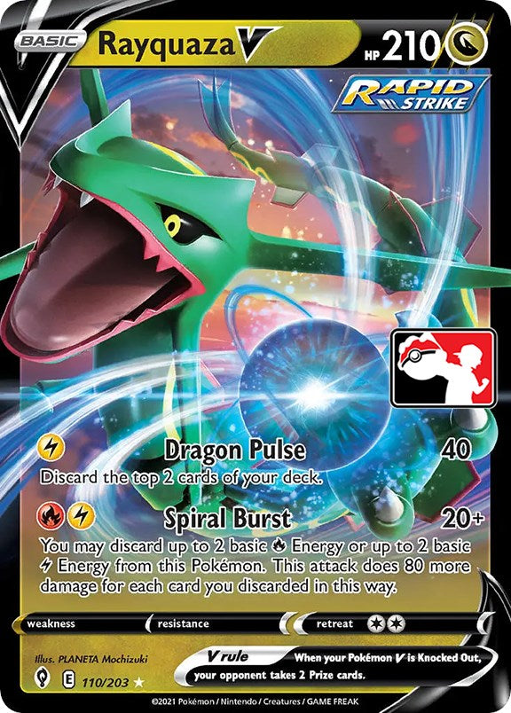 Rayquaza V (110/203) [Prize Pack Series One] | North Valley Games