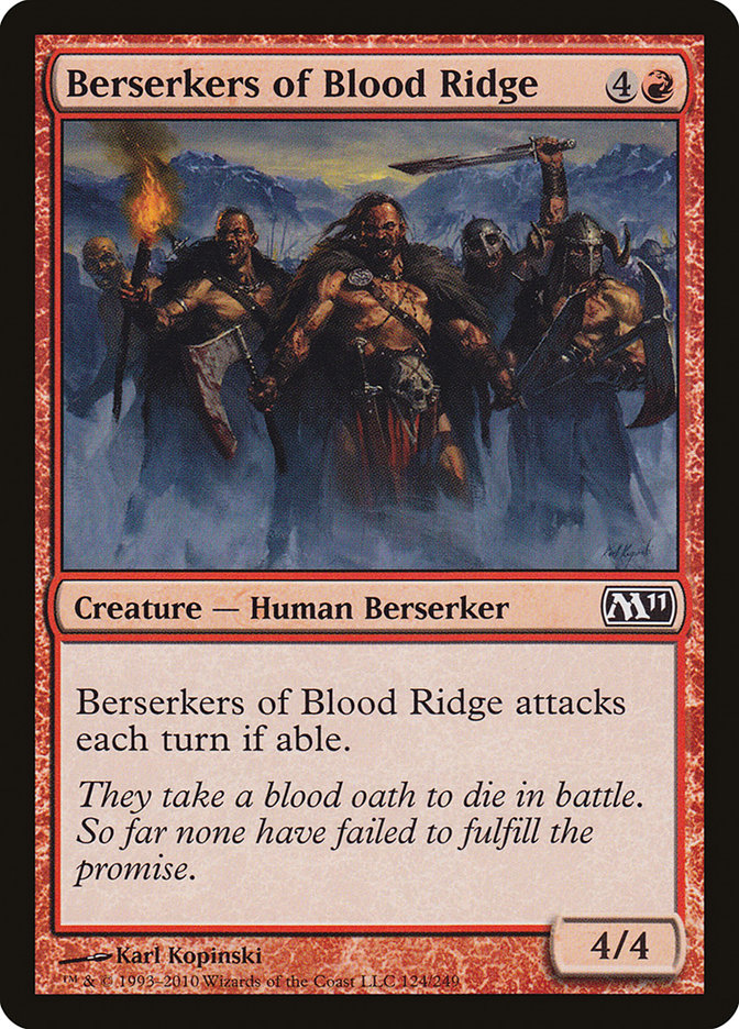 Berserkers of Blood Ridge [Magic 2011] | North Valley Games