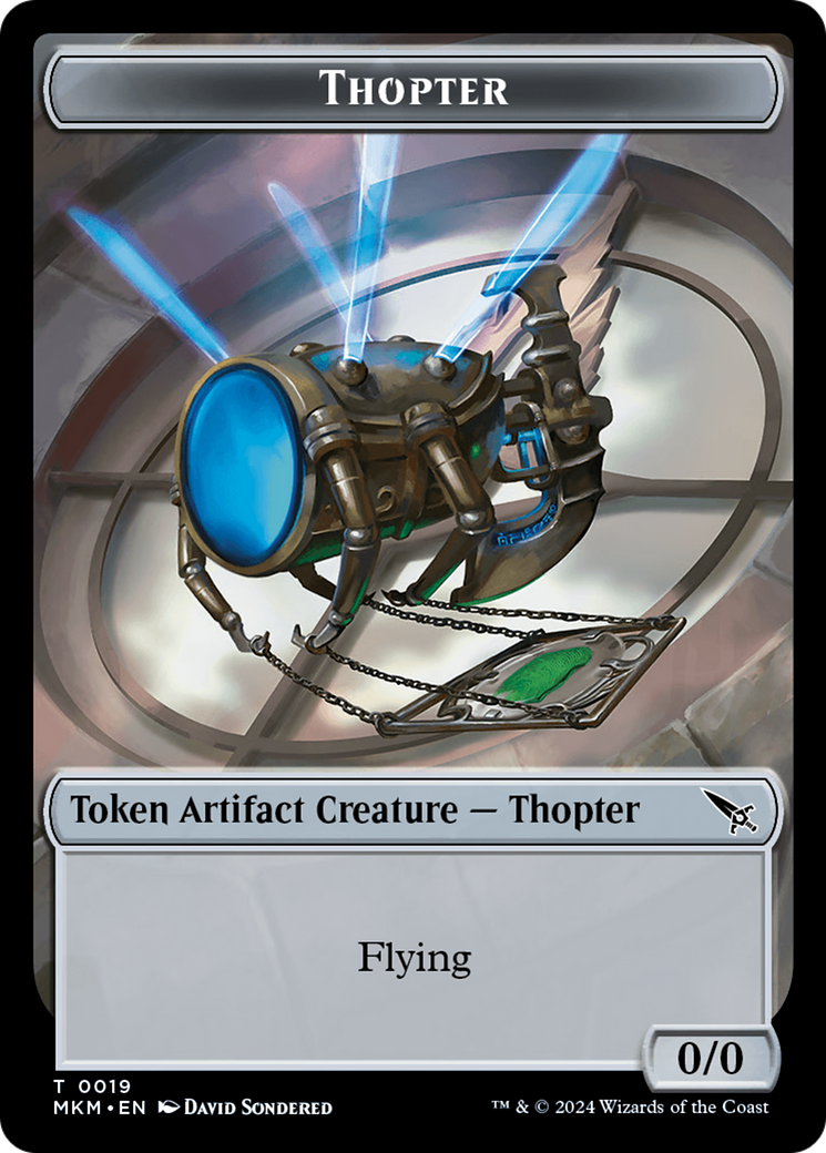Thopter Token (0019) [Murders at Karlov Manor Tokens] | North Valley Games