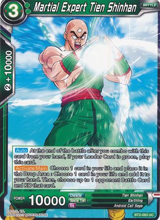 Martial Expert Tien Shinhan (BT2-083) [Union Force] | North Valley Games