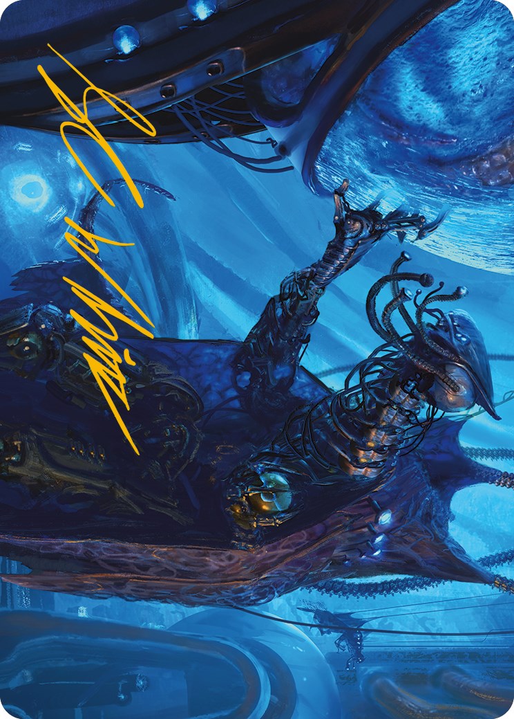 Atmosphere Surgeon Art Card (Gold-Stamped Signature) [Phyrexia: All Will Be One Art Series] | North Valley Games
