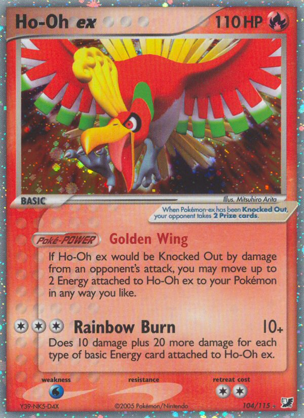 Ho-Oh ex (104/115) [EX: Unseen Forces] | North Valley Games