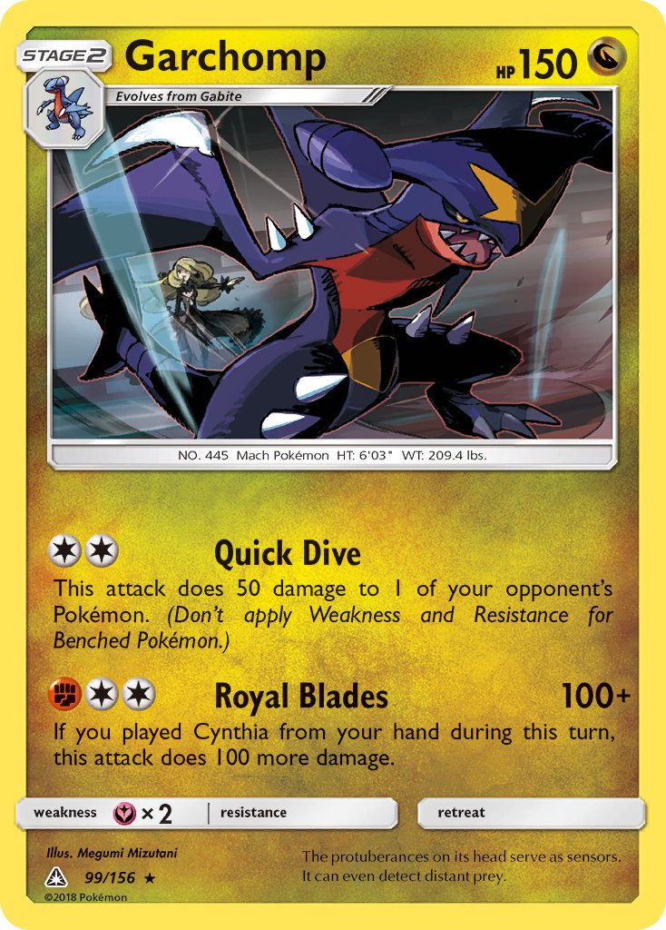 Garchomp (99/156) (Cracked Ice Holo) (Theme Deck Exclusive) [Sun & Moon: Ultra Prism] | North Valley Games