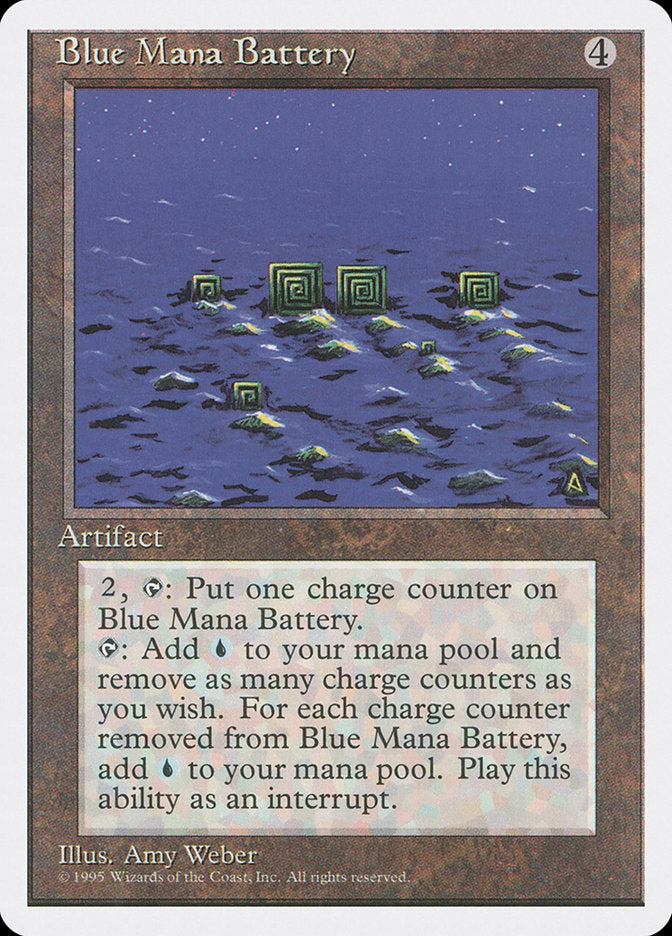 Blue Mana Battery [Fourth Edition] | North Valley Games