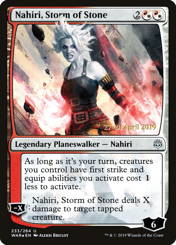 Nahiri, Storm of Stone [War of the Spark Prerelease Promos] | North Valley Games