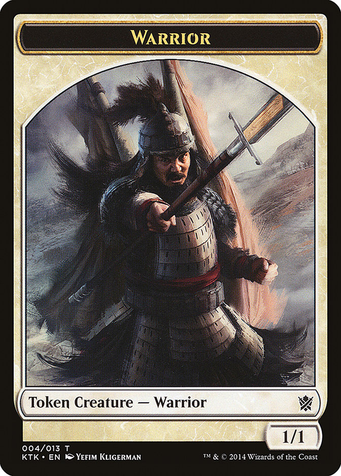 Warrior Token (004/013) [Khans of Tarkir Tokens] | North Valley Games