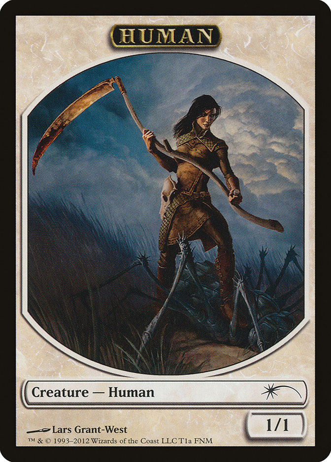 Human // Wolf Double-Sided Token [Friday Night Magic 2012] | North Valley Games