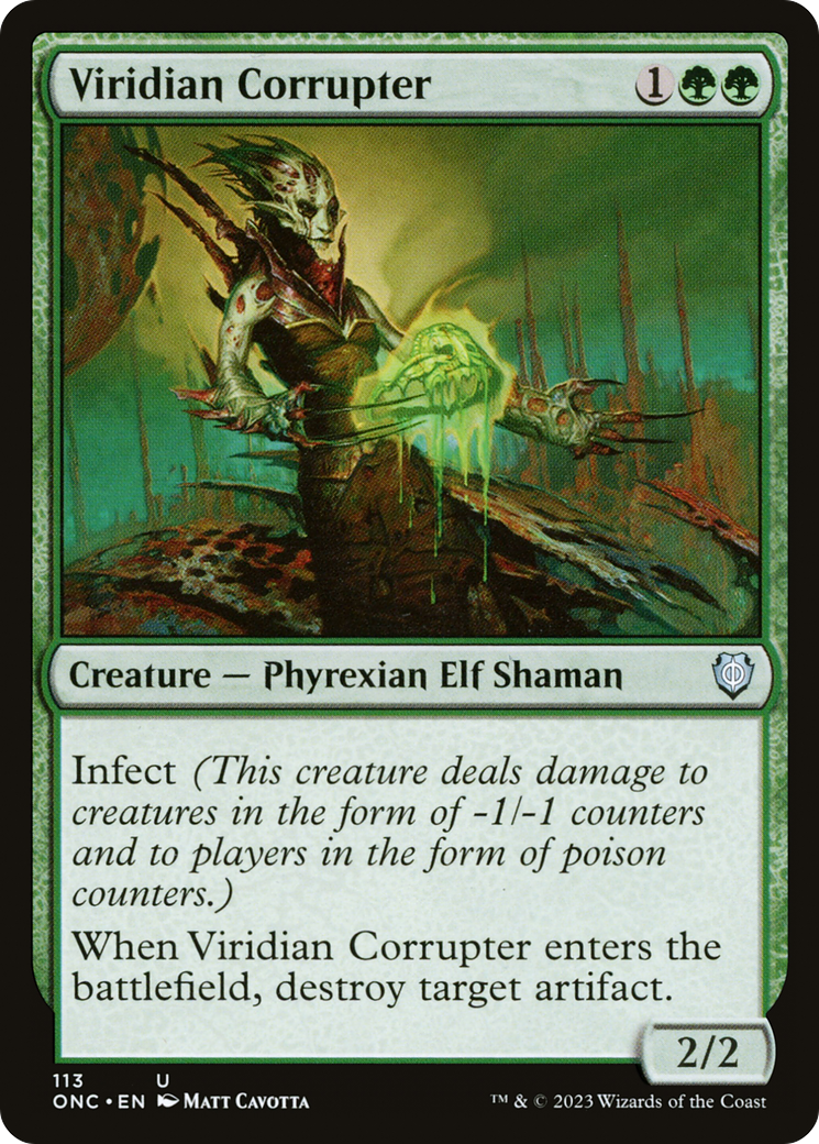 Viridian Corrupter [Phyrexia: All Will Be One Commander] | North Valley Games