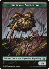 Monk // Phyrexian Saproling Double-Sided Token [March of the Machine Tokens] | North Valley Games