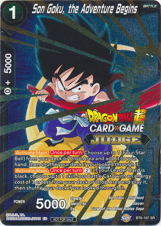 Son Goku, the Adventure Begins (BT6-107) [Judge Promotion Cards] | North Valley Games