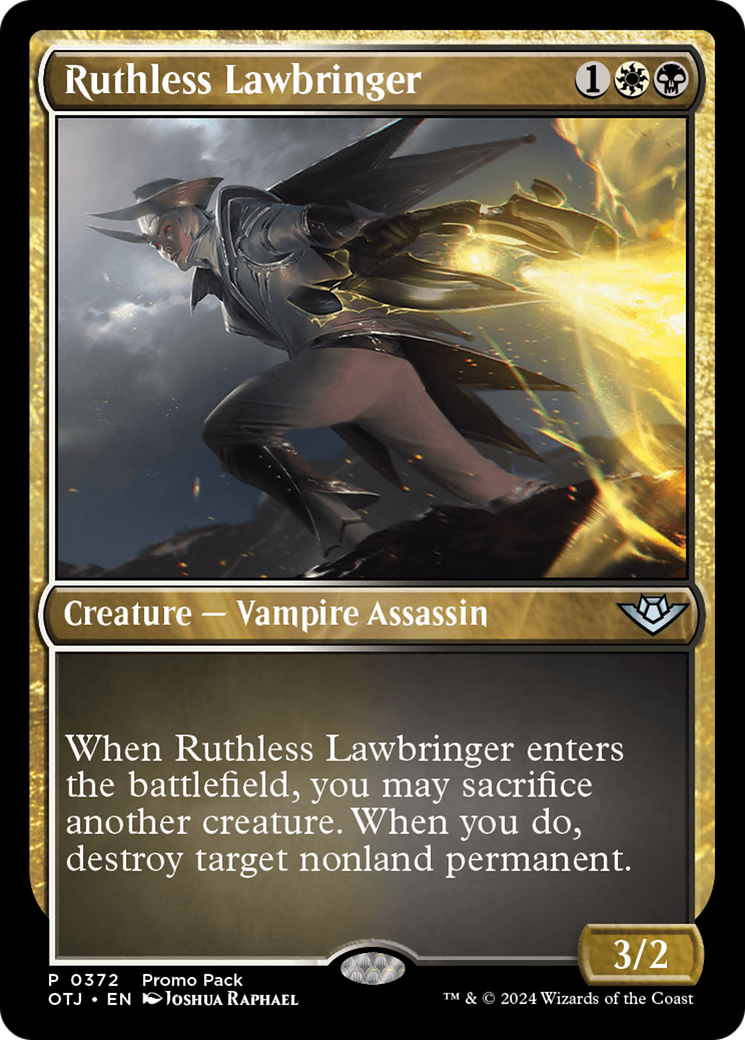 Ruthless Lawbringer (Promo Pack) [Outlaws of Thunder Junction Promos] | North Valley Games