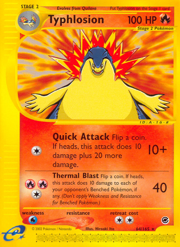 Typhlosion (64/165) [Expedition: Base Set] | North Valley Games