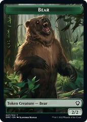 Kavu // Bear Double-Sided Token [Dominaria United Commander Tokens] | North Valley Games