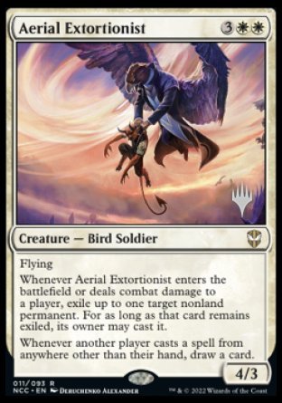 Aerial Extortionist (Promo Pack) [Streets of New Capenna Commander Promos] | North Valley Games
