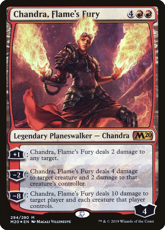 Chandra, Flame's Fury [Core Set 2020] | North Valley Games
