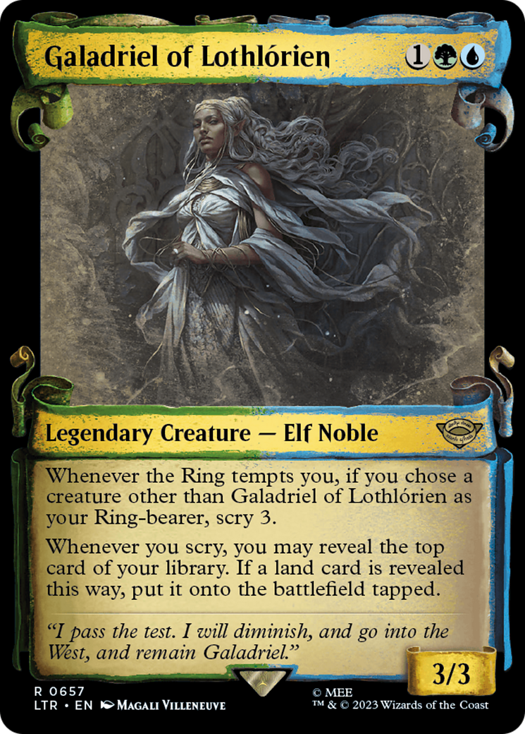 Galadriel of Lothlorien [The Lord of the Rings: Tales of Middle-Earth Showcase Scrolls] | North Valley Games