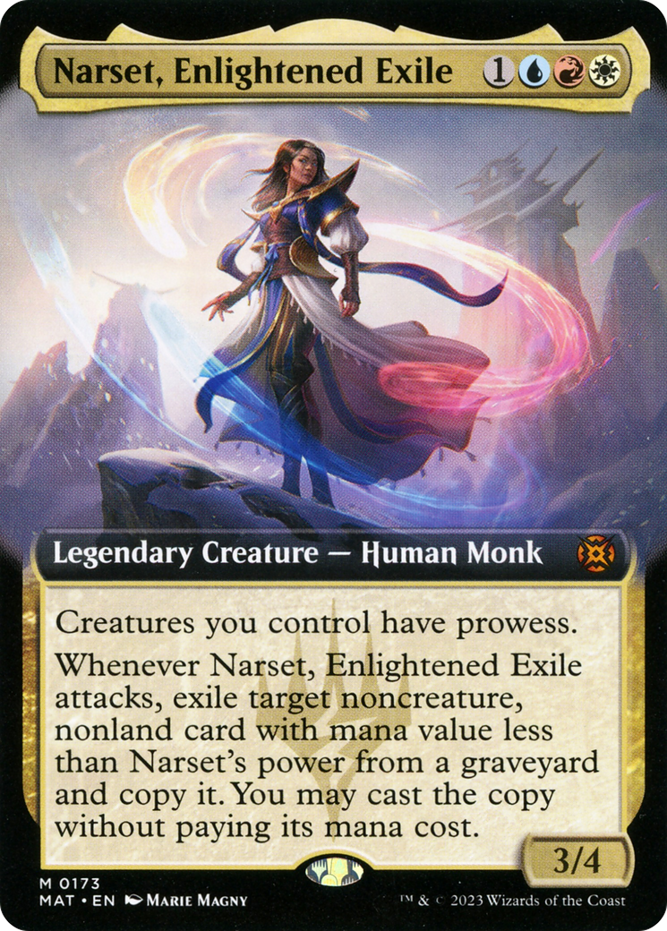 Narset, Enlightened Exile (Extended Art) [March of the Machine: The Aftermath] | North Valley Games