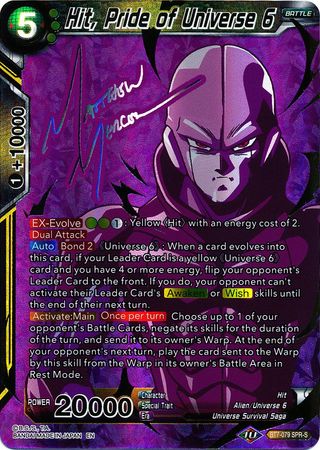 Hit, Pride of Universe 6 (SPR Signature) (BT7-079) [Assault of the Saiyans] | North Valley Games